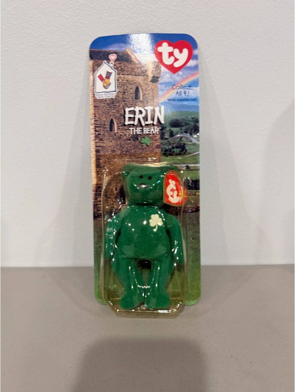 Ty Erin The Bear Beanie Baby McDonald's 1998